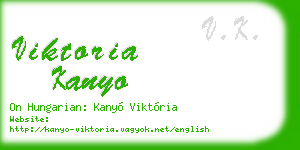 viktoria kanyo business card